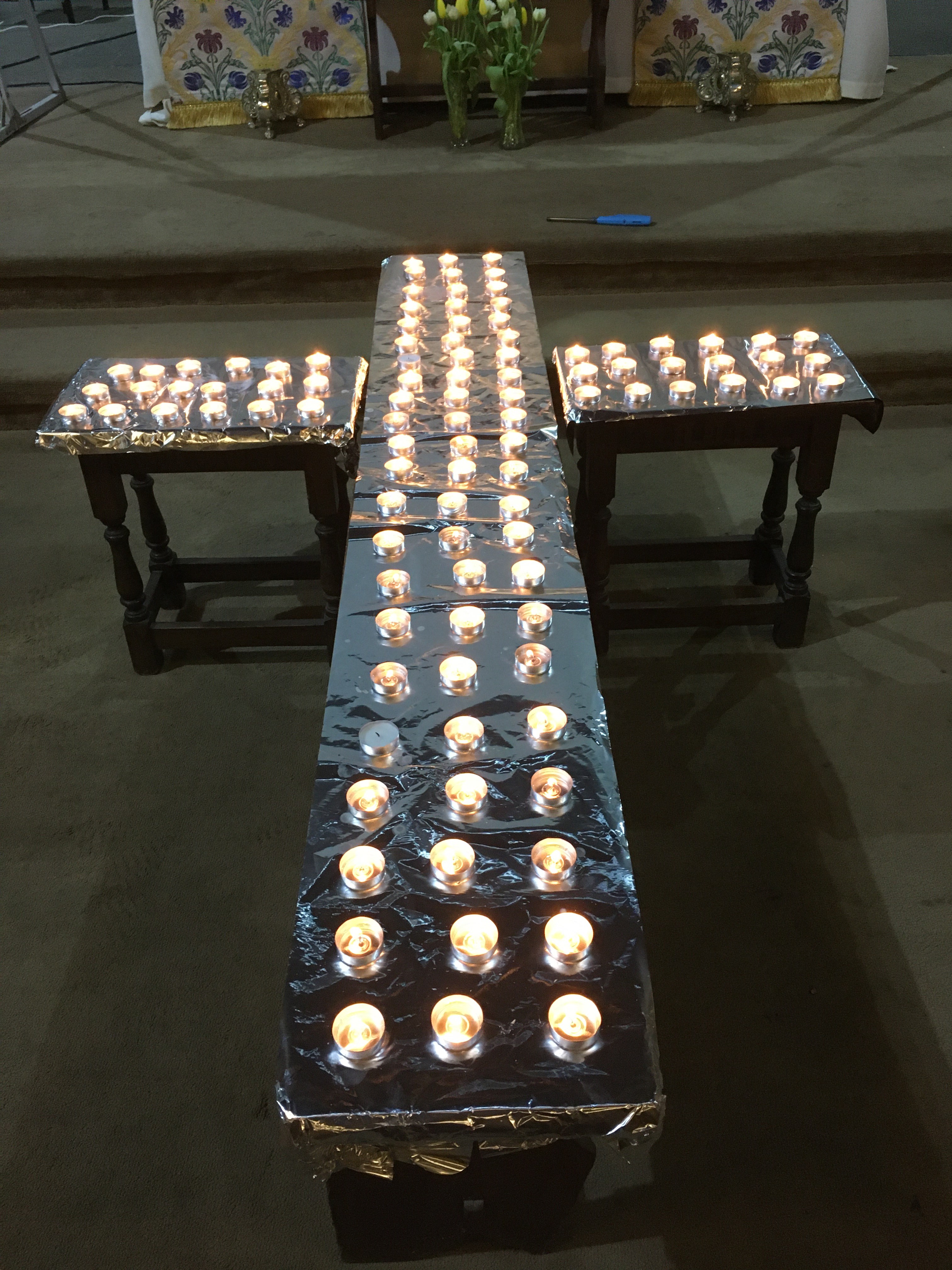 Memorial Service candles