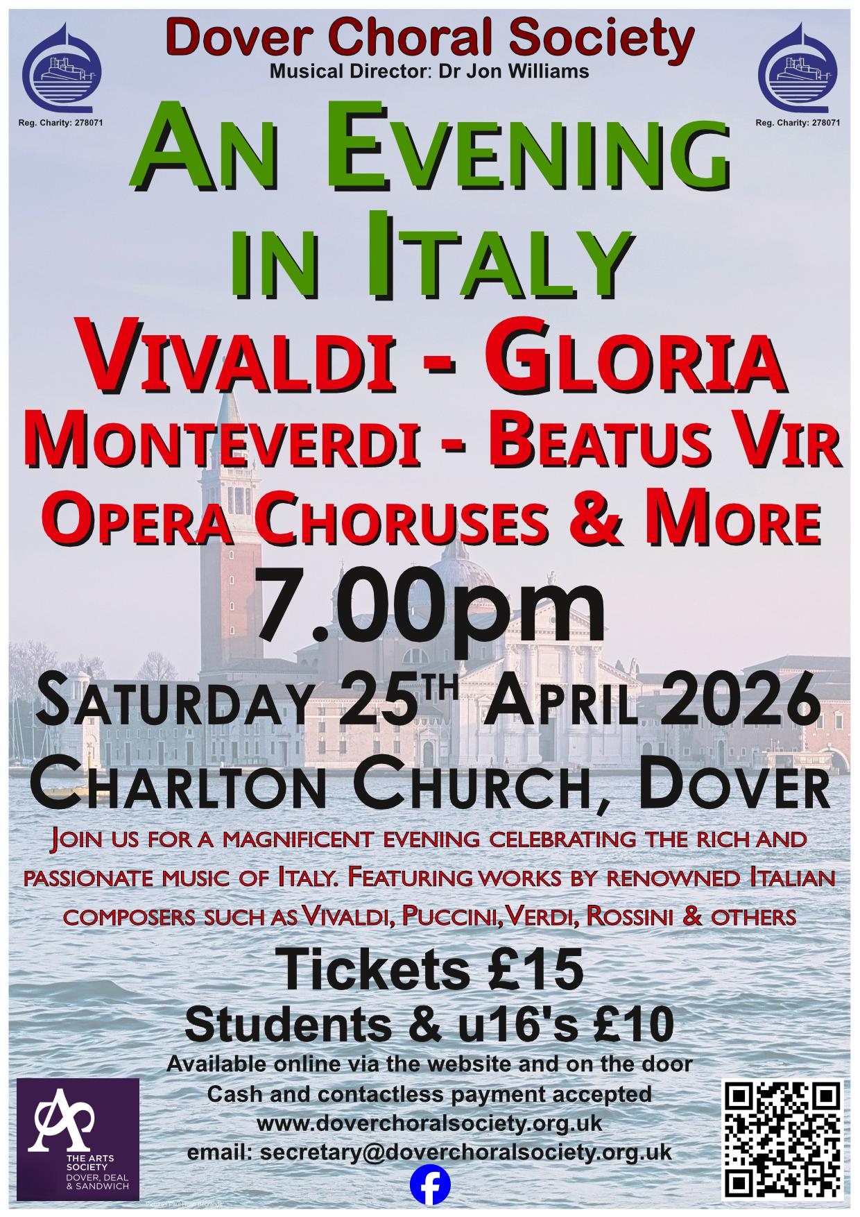 DOVER CHORAL SOCIETY CONCERT