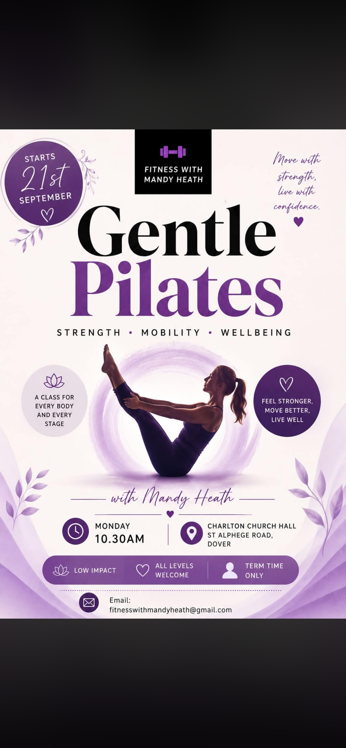 Gentle Pilates poster